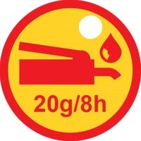 Plastic tag-Lubricant 20g-30mm