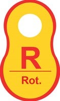 Plastic tag-R-56x33mm