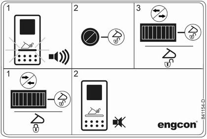 Decal - Quick hitch lock - DC2