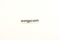 Decal - engcon - Cut out 68x13 - Black