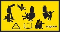 Decal - Warning on Tiltcylinder - 100x55