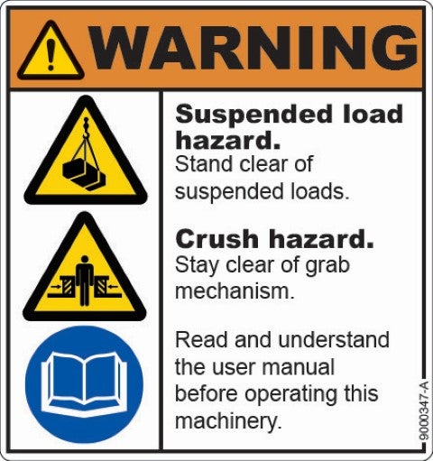 Decal - Warning on GRD for NA - 65x55