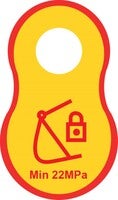 Plastic tag-Lock C-56x33mm