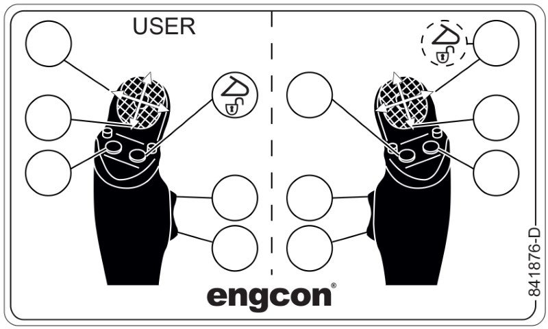 Decal - Joystick - Liebherr - Empty