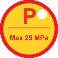 Plastic tag-P-25MPa-30mm