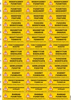 Decal sheet - Warning changed function - DC2