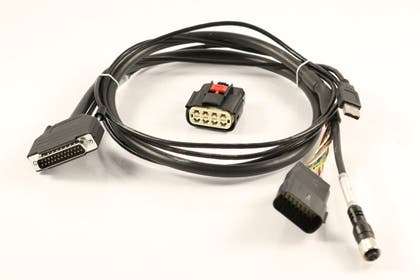 Adapter cable DSUB 25P-FCI 16P/M12 5S/USB A