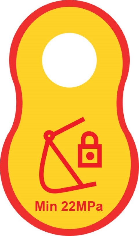 Plastic tag-Lock C-56x33mm