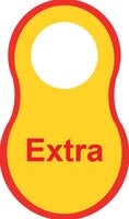 Plastic tag-Extra-56x33mm