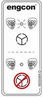 Decal - Komatsu - Wheel control