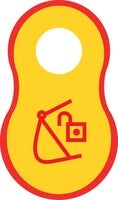 Plastic tag-Lock O-56x33mm
